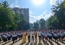विद्यार्थ्यांनी घेतली डिजेमुक्त गणेशोत्सवाची शपथ