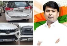विधान परिषद आमदार अमित गोरखे यांच्या वाहनाला नाशिकमध्ये अपघात