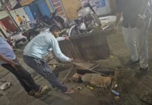 पाटील इस्टेटमध्ये चेंबरचे झाकण तुटलेले; दोन दिवसांत दुरुस्ती करण्याची मनसेची मागणी; लहान मुलगा जखमी