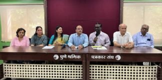 तीर्थ टॉवर्सची पालिकेने पाडलेली कंपाउंड भिंत पुन्हा बांधा; रहिवाशांचा पत्रकार परिषदेत एल्गार